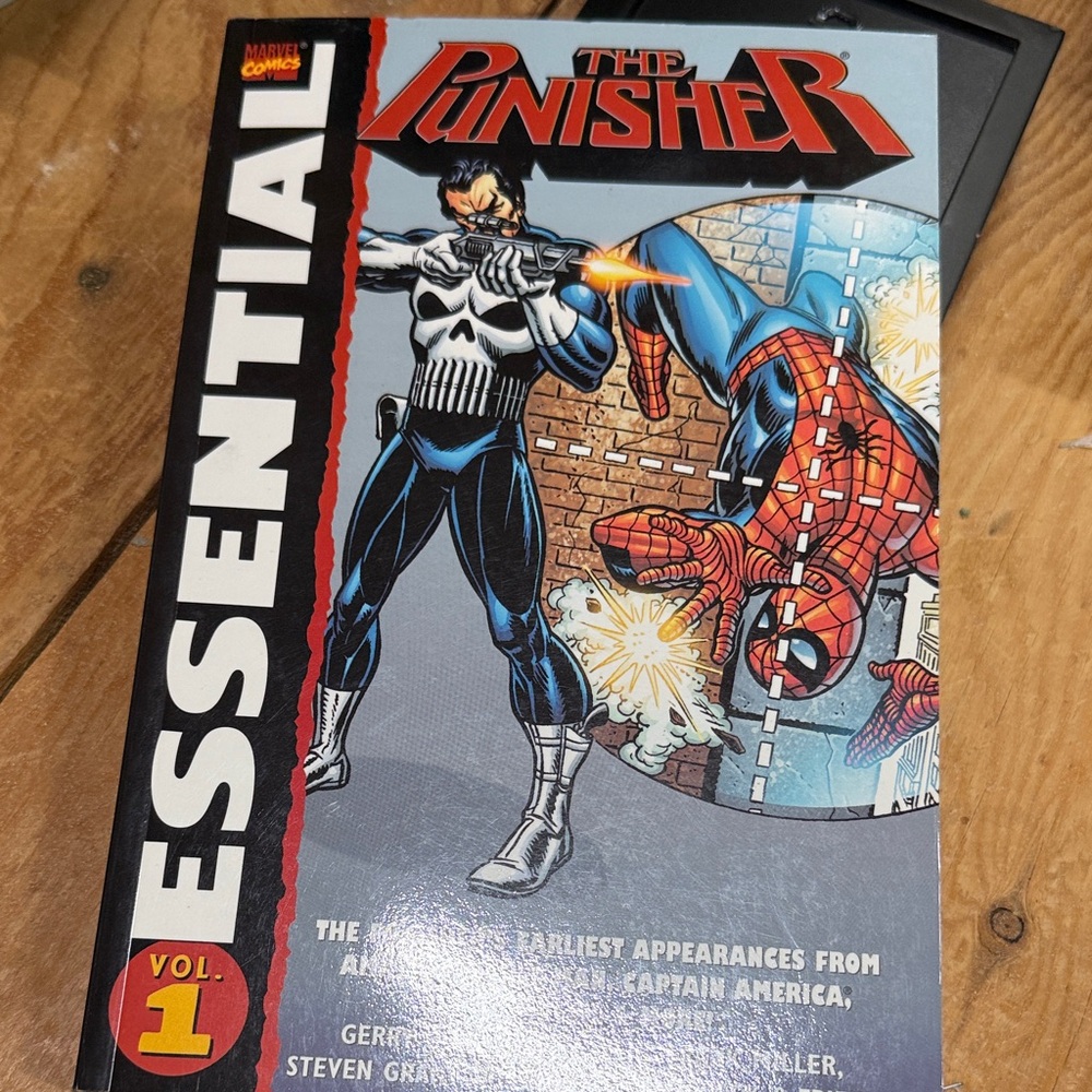 Marvel The Punisher Vol. 1 Comic with Red and Blue Cover